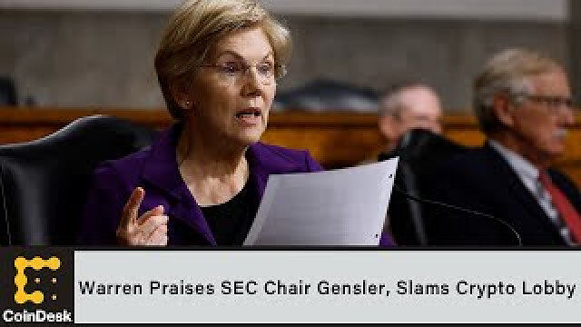 Warren Praises SEC Chair Gensler, Slams Crypto Lobby